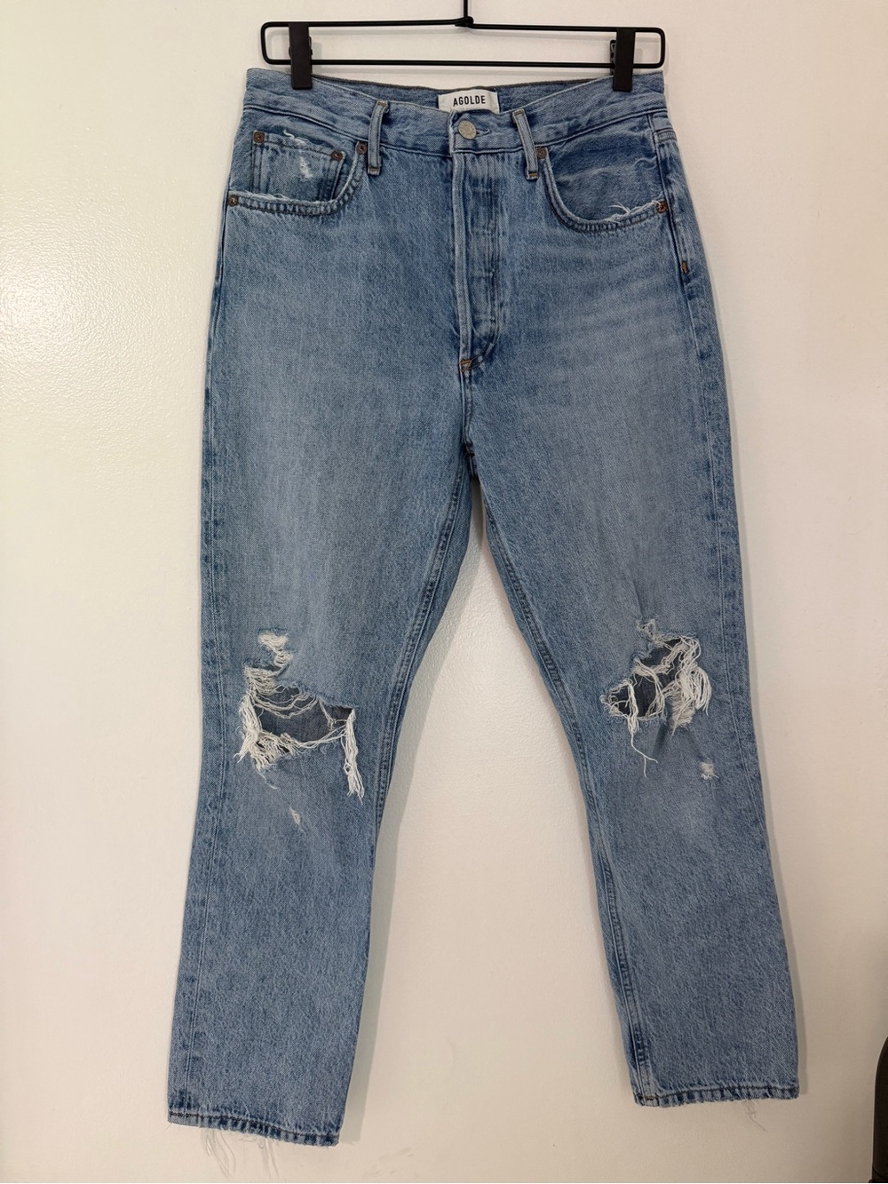 AGOLDE Riley Crop Distressed Women’s denim pants size 27